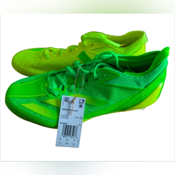 Adidas Men’s Adizero Electric Snack Attack Soccer Cleats – Lemon Lime – US 10 - Picture 2 of 4